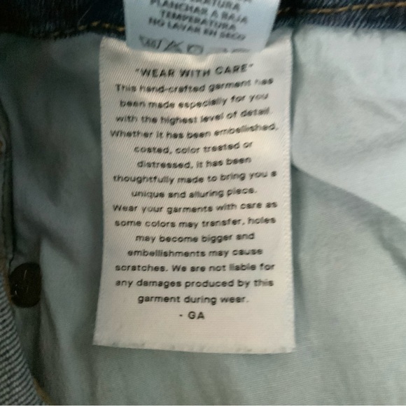 GOOD AMERICAN Cropped Jeans Indigo Blue Size 6 - Picture 13 of 16